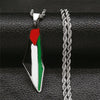 Palestine Map Pendant Necklace