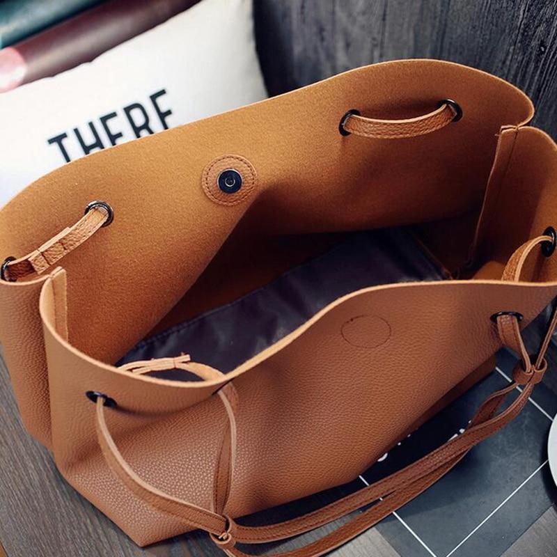 Soft Leather Women Bag Set