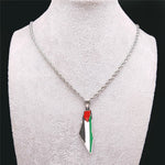 Palestine Map Pendant Necklace