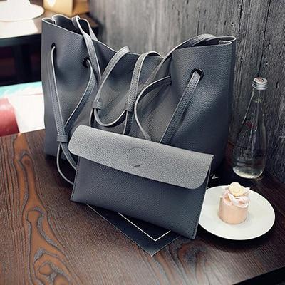 Soft Leather Women Bag Set