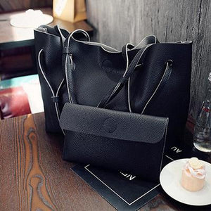 Soft Leather Women Bag Set