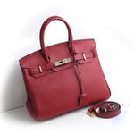 New leather female baotou layer cowhide fashion lychee pattern bag women's handbag shoulder bag