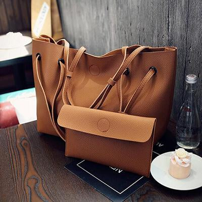 Soft Leather Women Bag Set