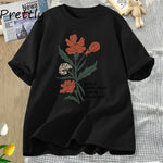 Don't Look Away From Palestine Flag T-shirts Flowers Design