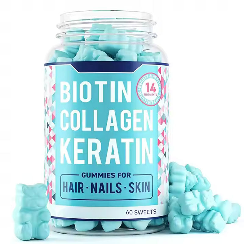 Collagen gummy hair growth biotin gummy