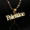 Palestine Vintage Stainless Steel Pendant Chain Necklace