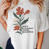 Don't Look Away From Palestine Flag T-shirts Flowers Design