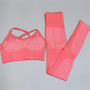 2PCS/Set Camouflage Yoga Set Women Seamless (check Sizes Before Purchase)