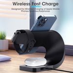 4 in 1 Magnetic Wireless Charger for iPhone12 Apple Watch Headphones Wireless Charging