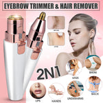 2 IN 1 Lady Epilators Electric Eyebrow Trimmer USB