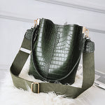 Large Capacity Alligator Bucket Bag