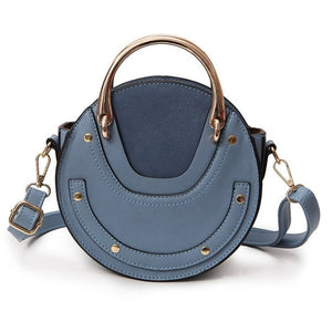 Mini PU Leather Handbag One Shoulder Cross-body Bag Small Round Package Women bag Messenger Bags