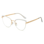 Vintage Cat Eye Anti-blue Light Metal Glasses Frames