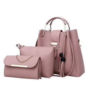 Laamei 3Pcs/Sets Leather Bags