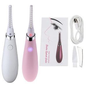 Mini USB Rechargeable Electric Heated Eyelash Long-Lasting Electric Ironing Eyelash Curler