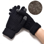 Miya Mona Hot Selling New Women Warm Winter Knitted Full Finger Gloves Mittens Girl Female Solid Woolen Gloves Screen Luvas