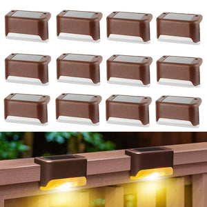 Solar Lights Solar Step Lights Outdoor Waterproof Led Solar Power Garden Light Lamp decoration for Patio Stair Garden Yard Fence