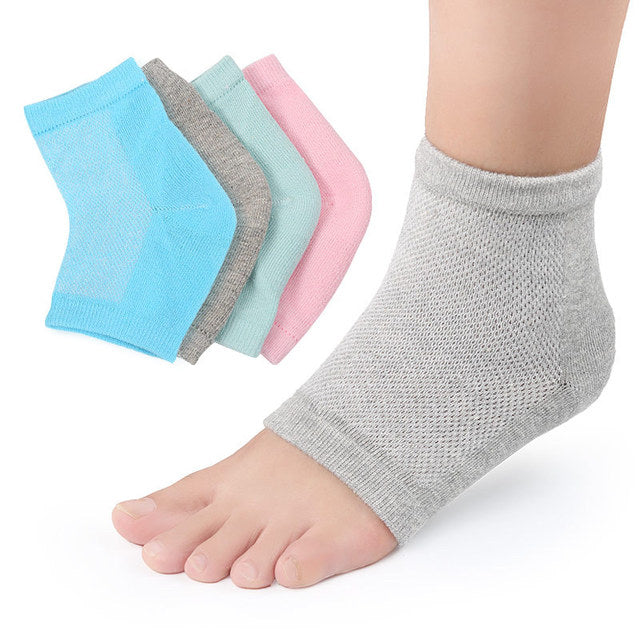 Silicone Moisturizing Gel Heel Socks For Cracked Dry Foot