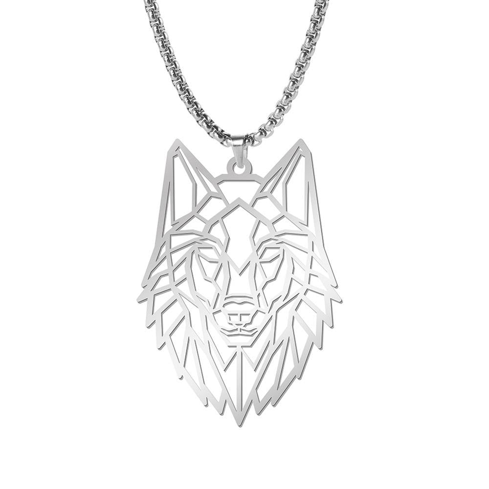 My Shape Wolf Animal Necklace 316L Stainless Steel