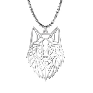 My Shape Wolf Animal Necklace 316L Stainless Steel