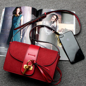 Women Genuine Leather Saddle Bag