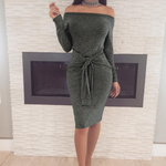 Sexy Winter dress Women Bodycon