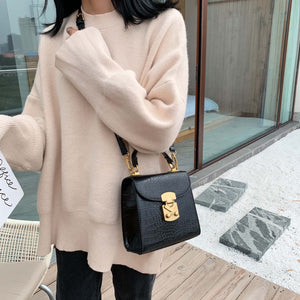 Mini Stone Leather Crossbody Bag