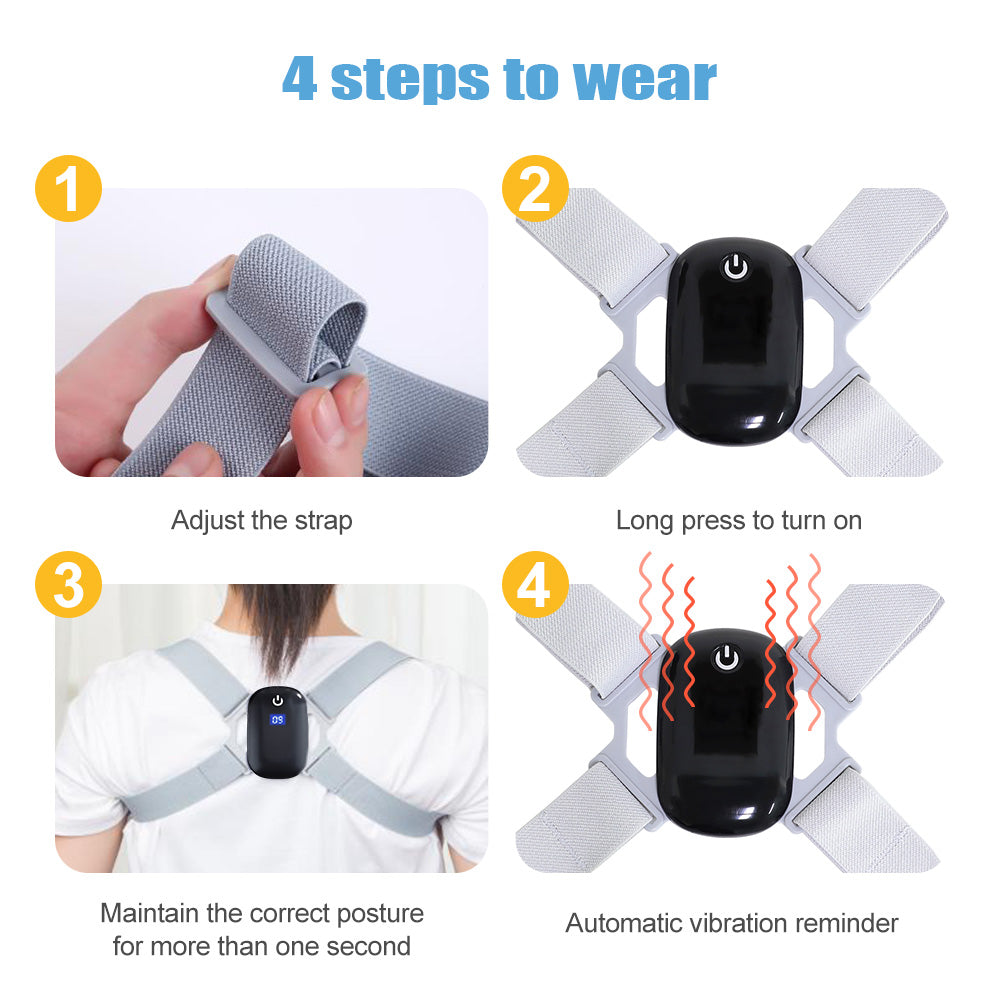 Smart Hunchback Corrector Standing Sitting Posture Children Students Adult Sitting Posture Corrector Induction Correction Belt