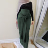 Muslim Islamic ethnic skirts Womens skirt autumn winter Long Belted Pencil Skirt