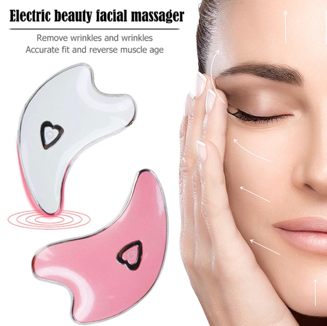 Electric Scraping Face Neck Body Massager Wrinkle Removal