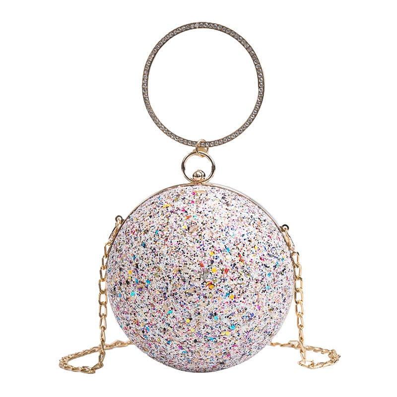 Crystal Ball Party Glitter Cross Body