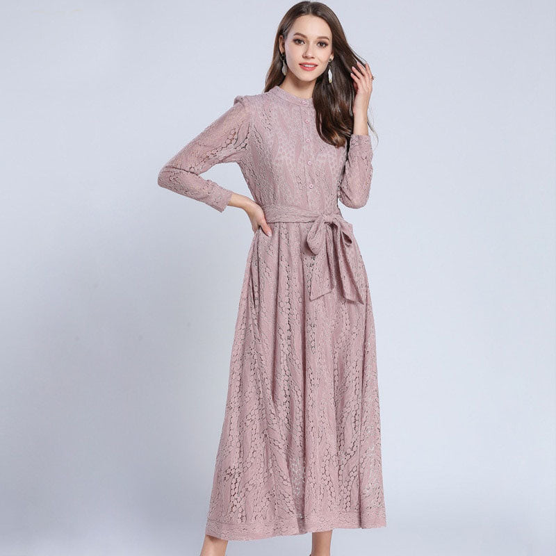 Bow Maxi Lace Dress