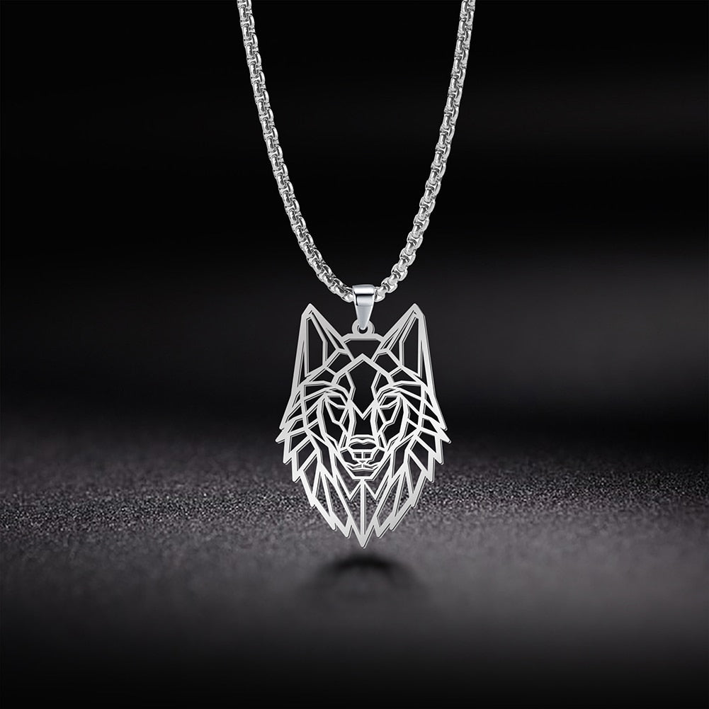 My Shape Wolf Animal Necklace 316L Stainless Steel