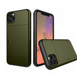 For iPhone 11 Pro Max XS X XR Case Slide Armor Wallet Card Slots Holder Cover For IPhone 7 8 6 6s Plus 5 5s TPU Shockproof Shell