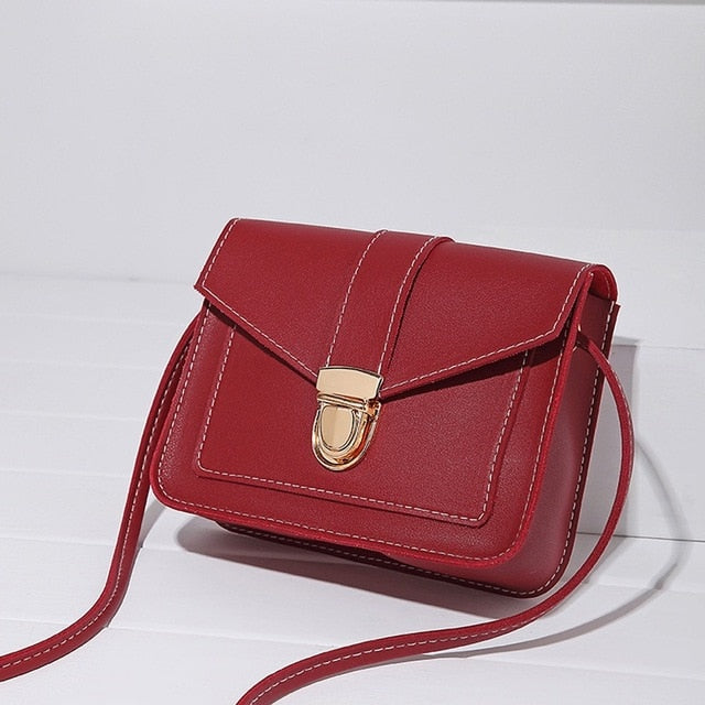 Mini PU Leather Shoulder Messenger Bag