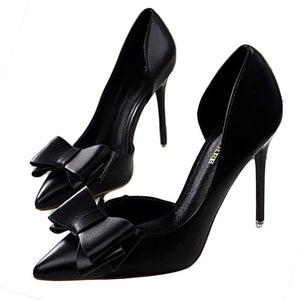 bowknot high heel shoes