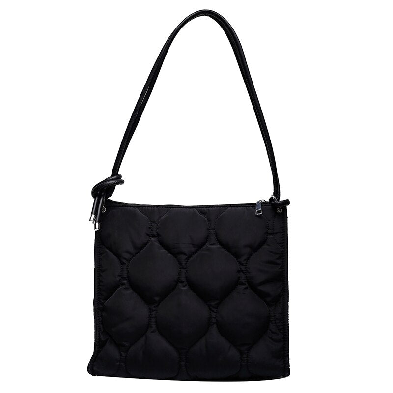 Winter Down Cotton Shoulder Bag