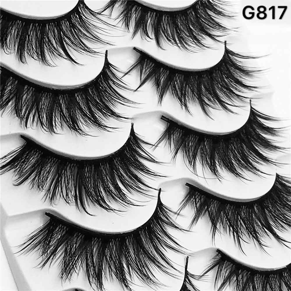 5Pairs 3D Mink Lashes False Eyelashes