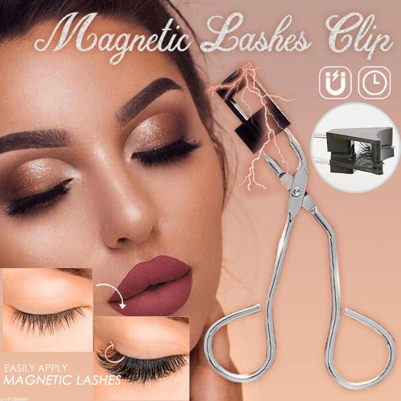 Magnetic Quantum Eyelash Curler With False Eyelashes