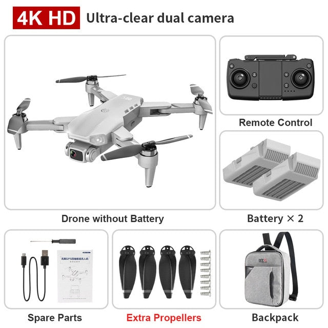 L900 pro 4K HD dual camera with GPS 5G WIFI FPV