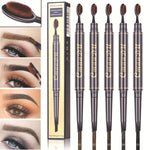 Double Eyebrow Pen with Brush Toothbrush Head