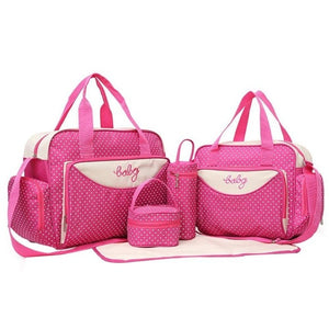 5pcs/Set Mother Mummy Diaper Bag Set