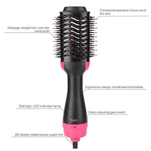 Multifunctional 2 in 1 Hair Dryer Volumizer Rotating Hot Hair Brush