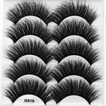 5Pairs 3D Mink Lashes False Eyelashes