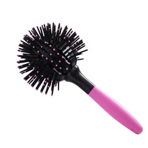 3D Round Hair Brushes Comb Salon make up 360 degree Ball Styling