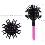 3D Round Hair Brushes Comb Salon make up 360 degree Ball Styling