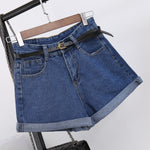 High Waist Women Jeans Denim Shorts Pockets