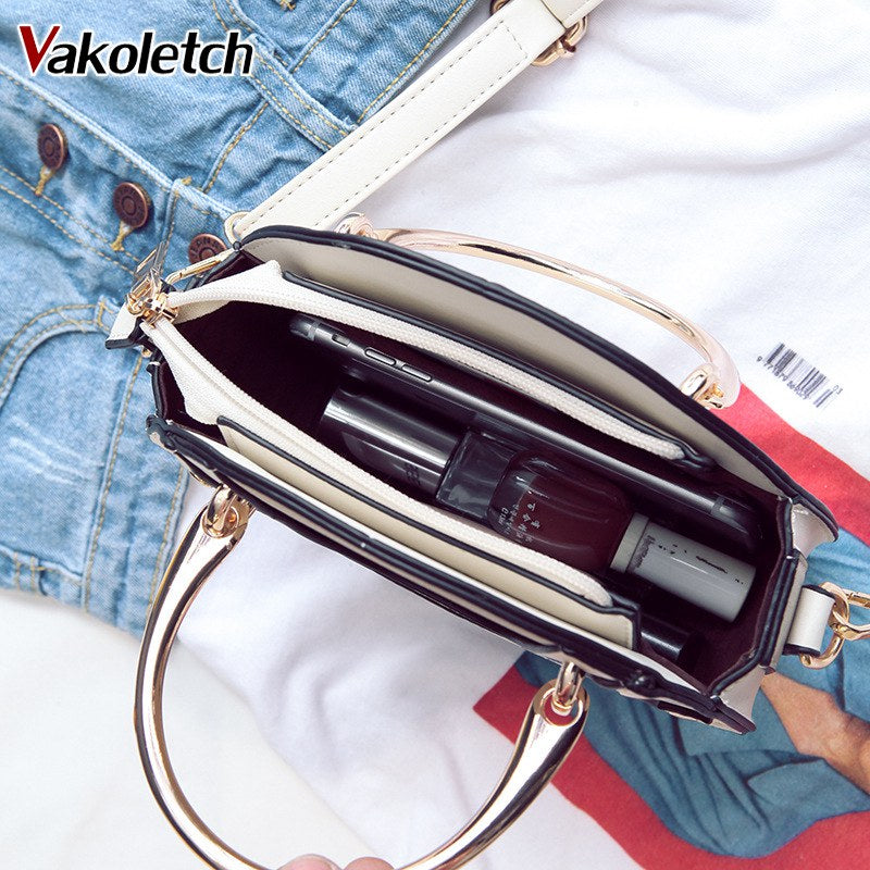 Mini PU Leather Handbag One Shoulder Cross-body Bag Small Round Package Women bag Messenger Bags