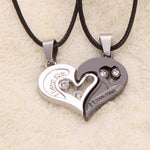 Couple Heart Shape I Love You Pendant Necklace