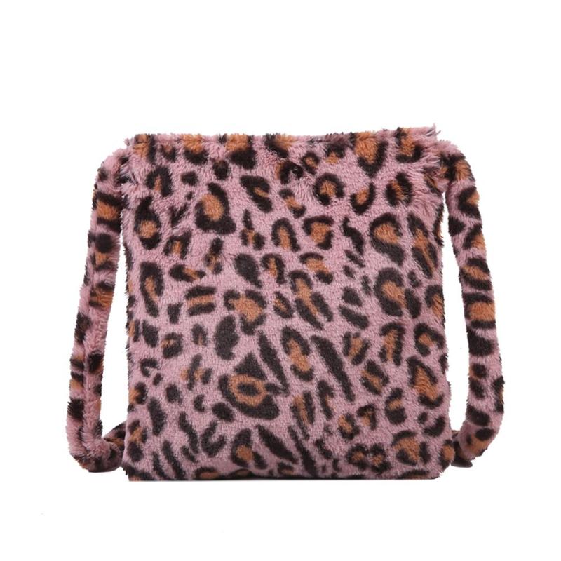 HOT Leopard Plush Shoulder Bag